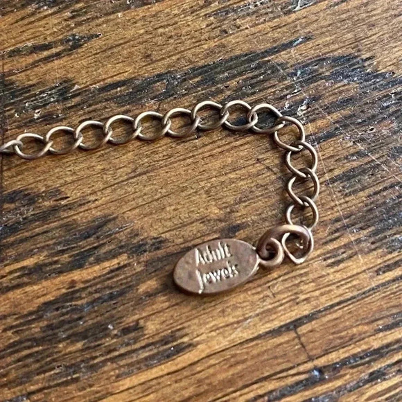 ADULT Jewels 3 Strand Bracelet With Evil Eyes, Stars & Rhinestones in Copper - Picture 4 of 12